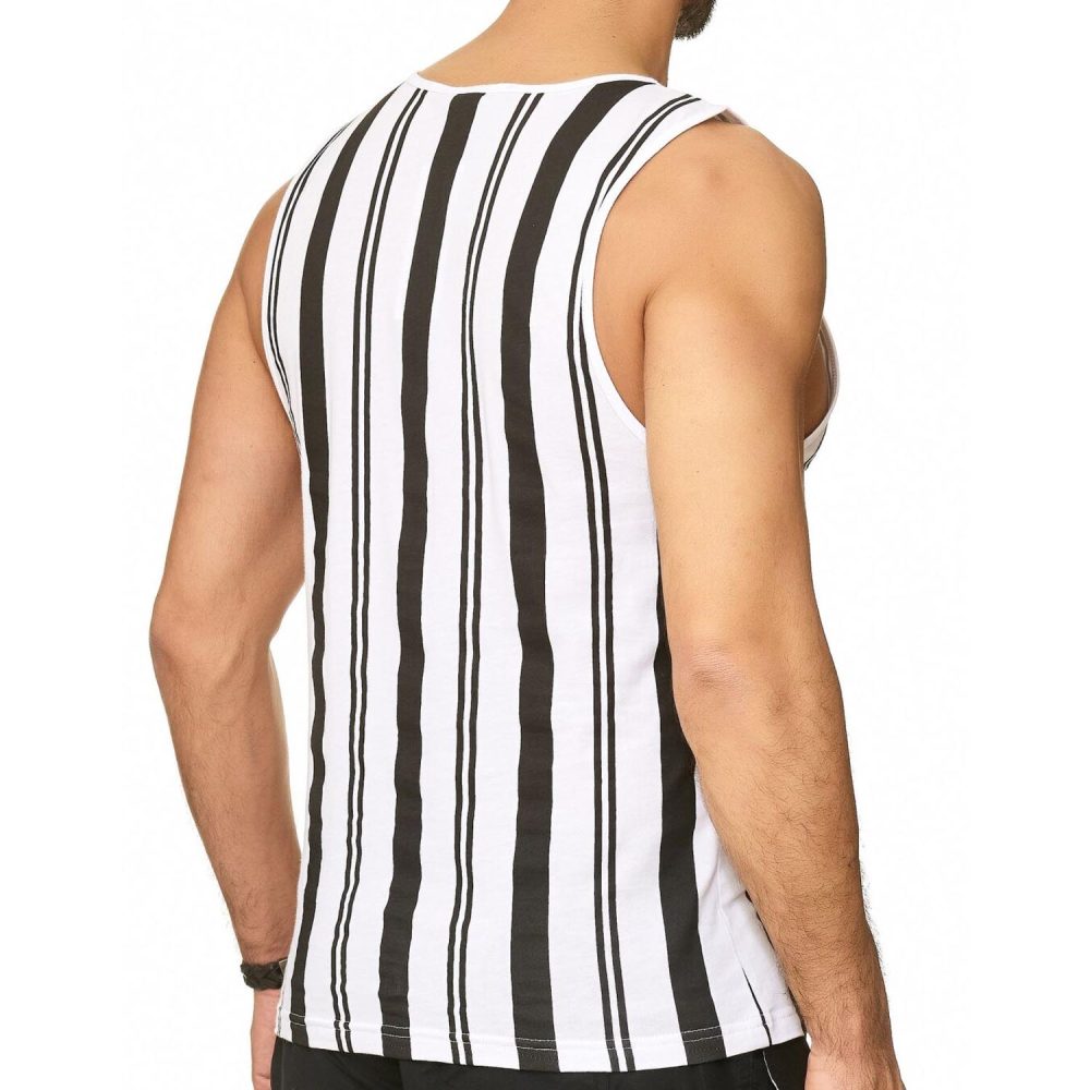 Red Bridge Mens Tank Top T-Shirt VeRTI-cal Stripes Summer Vibes